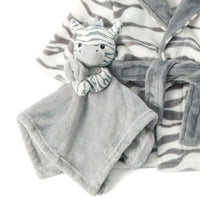 Baby Grey Zebra Comforter