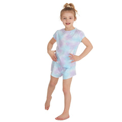 Girls Pastel Tie Dye Pyjama Set