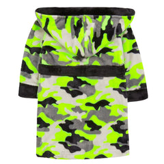 Boys Neon Camo Robe
