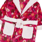 Girls Personalised Pink Hedgehog Robe
