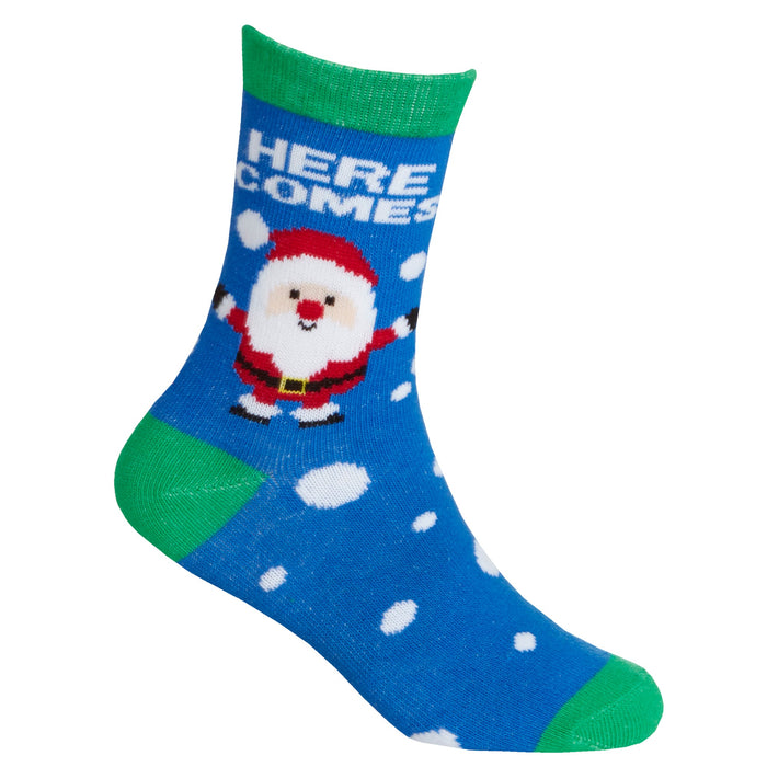 Boys Christmas Socks 3 Pairs Red Problem