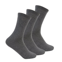 Boys Grey Cotton Socks 3 Pairs