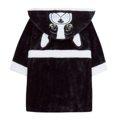 Boys French Bulldog Novelty Robe Black