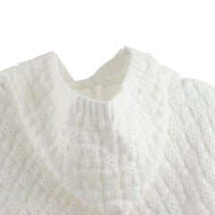 Newborn Baby Knitted Hooded Poncho