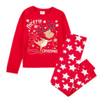 Girls Christmas Reindeer Pyjama Set 