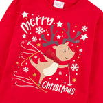 Girls Christmas Reindeer Pyjama Set 