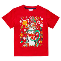 Boys Treat Yourself Novelty Christmas T-Shirt