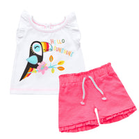 Baby Girls Toucan Top and Shorts Outfit