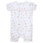 Newborn Baby Girls Floral Shortie Romper