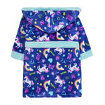 Girls Rainbows Blue Robe