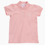 Girls Butterfly Polo Shirt Pink