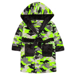Boys Neon Camo Robe