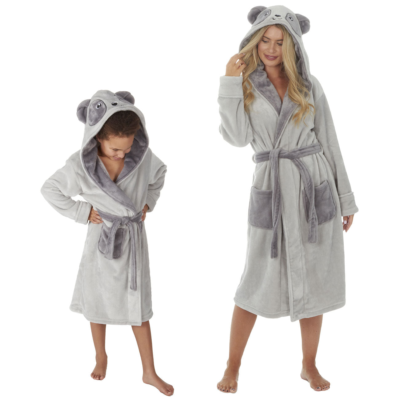 Homegro Women's Long Robe Fuzzy Plush Spa Bath Robes Fleece Winter Warm  Full Length Pockets Belted Navy X-Large - Walmart.com