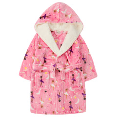 Girls Ballerina Pink Robe