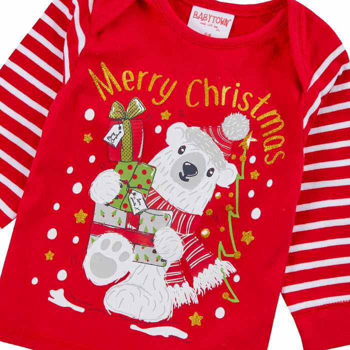 Baby Christmas Bear Pyjama Set