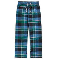Boys T-Shirt and Woven Bottoms Check Pyjama Set Grey