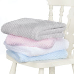 Personalised Baby White Waffle Blanket