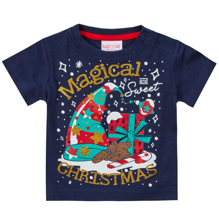 Baby Girls Boys Magical Christmas Novelty Printed T-Shirts