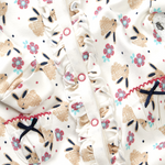 Baby Bunny Printed Sleepsuit and Hat 2 Piece Set