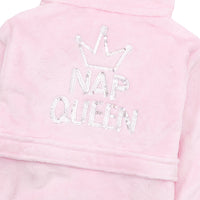 Girls Pink Nap Queen Sequin Robe