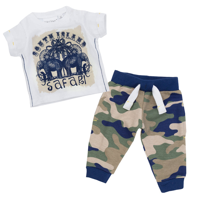 Newborn Baby Boys Safari T-Shirt and Joggers Outfit