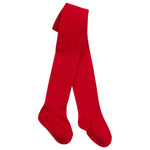 Girls Red Plain Tights 1 Pair