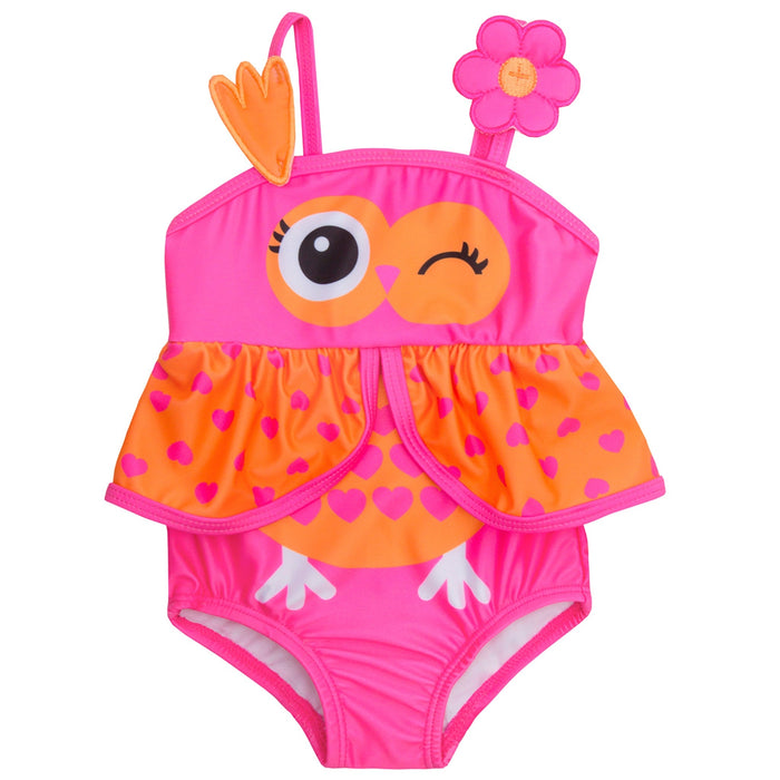 Baby Girls Owl Swimsuit