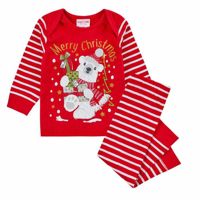 Baby Christmas Bear Pyjama Set