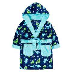 Boys Dino Print Robe