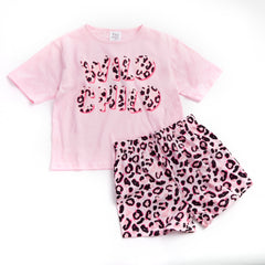 Wild Child Animal Print Girls Pyjama Set