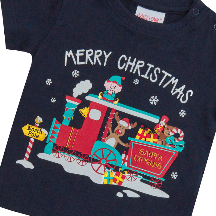 Baby Girls Boys Santa Express Novelty T-Shirt