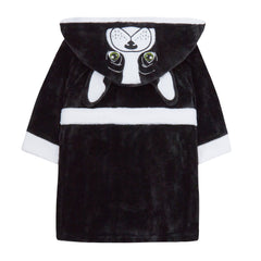 Boys French Bulldog Novelty Robe Black