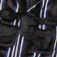 Boys Striped Hooded Robe