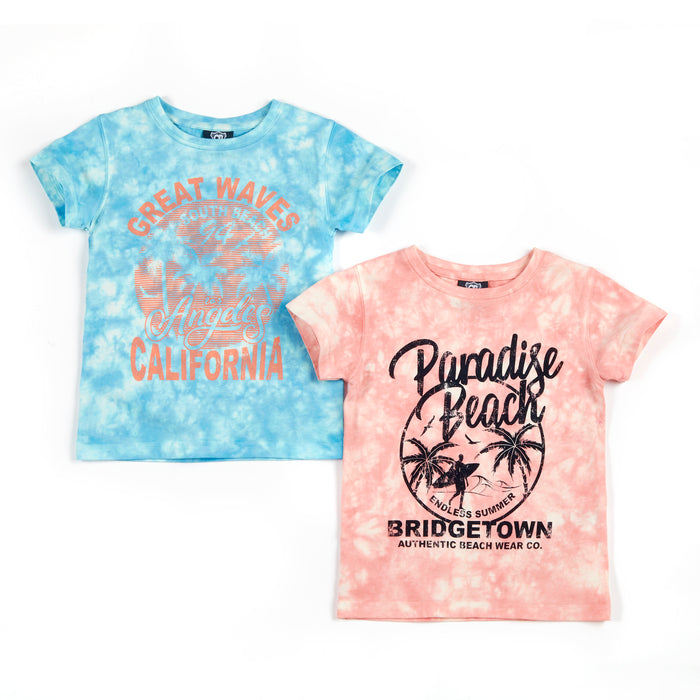 Boys Summer Printed Tie Dye T Shirts 2 up to 6 Years