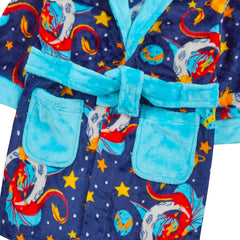Boys Dragon Print Robe