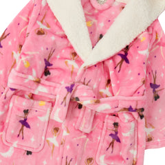 Girls Ballerina Pink Robe